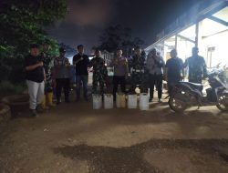 Polsek Pulau Obi Sita Ratusan Botol Miras Ilegal dalam Operasi Cipta Kondisi