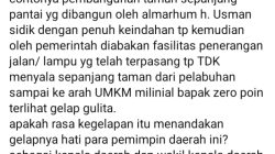 Taman Pantai Labuha Gelap Gulita, Mantan Anggota DPRD Halsel Soroti Kinerja Pemda