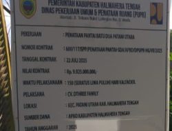FAKI Malut Desak Kejati Malut Segera Usut Proyek Penataan Pantai Batu Dua Rp9,9 Miliar di Patani utara